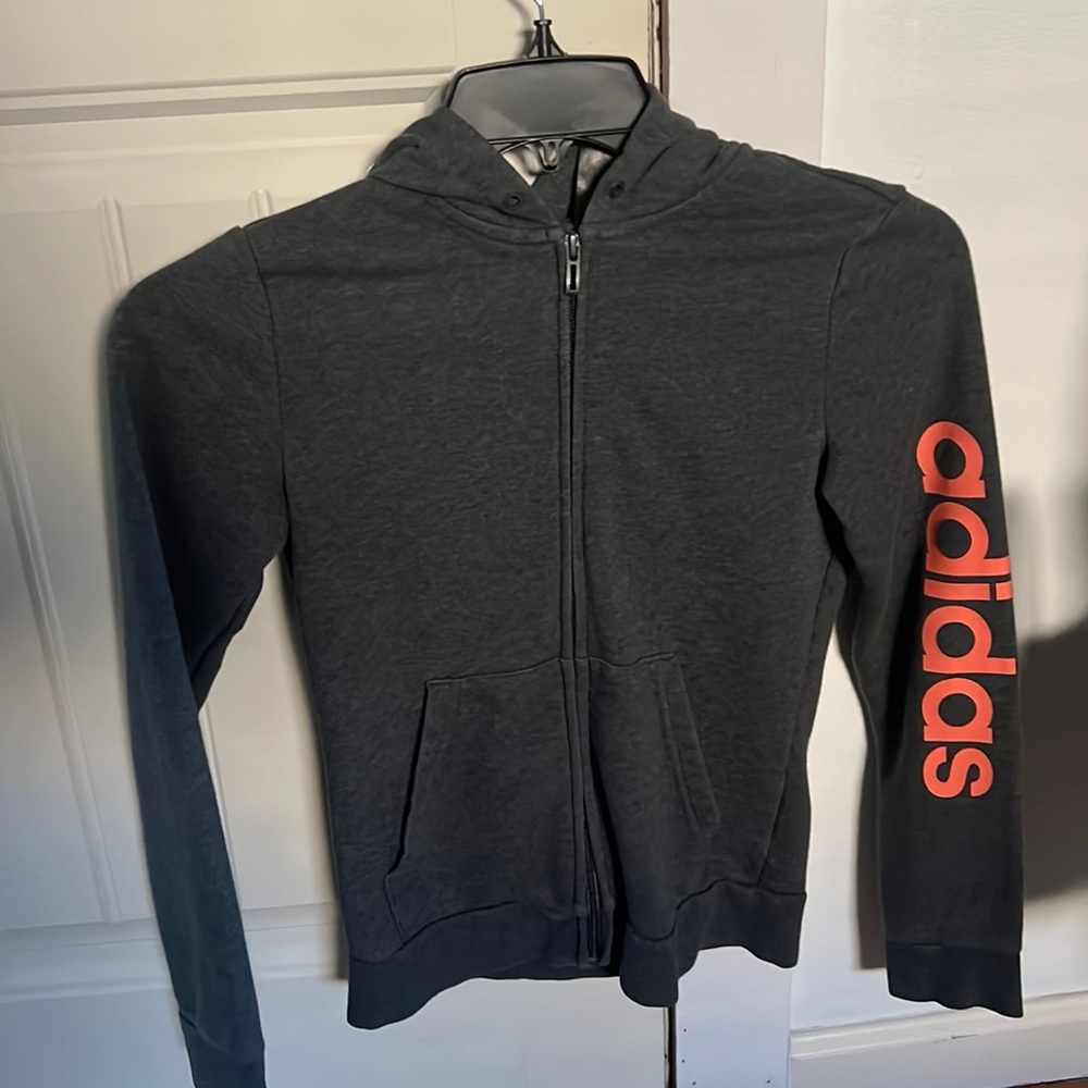 Adidas jacket, XS, grey